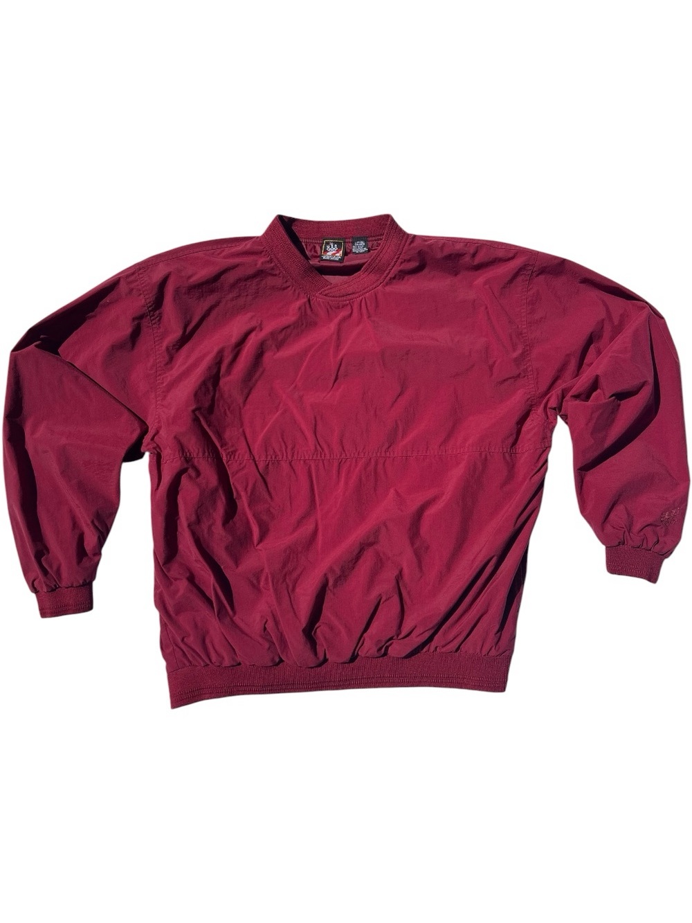 JCPenney USA Olympics Jacket Men's L wine Pullover Windshirt Baseball
